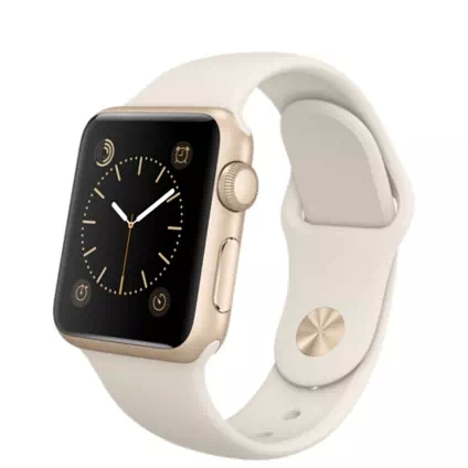 38mm Gold Aluminum Case with Antique White Sport Band 38mm Gold Aluminum Case with Antique White Sport Band