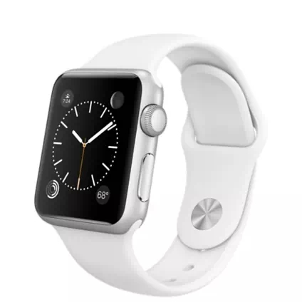 38mm Silver Aluminum Case with White Sport Band 38mm Silver Aluminum Case with White Sport Band