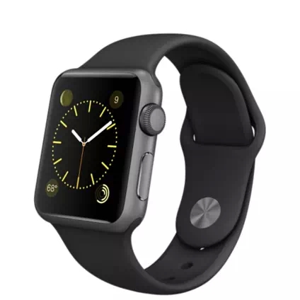 38mm Space Gray Aluminum Case with Black Sport Band 38mm Space Gray Aluminum Case with Black Sport Band