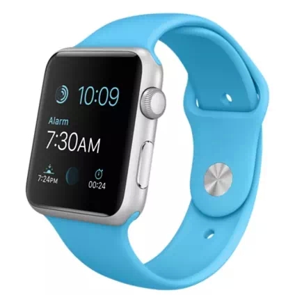 42mm Silver Aluminum Case with Blue Sport Band 42mm Silver Aluminum Case with Blue Sport Band
