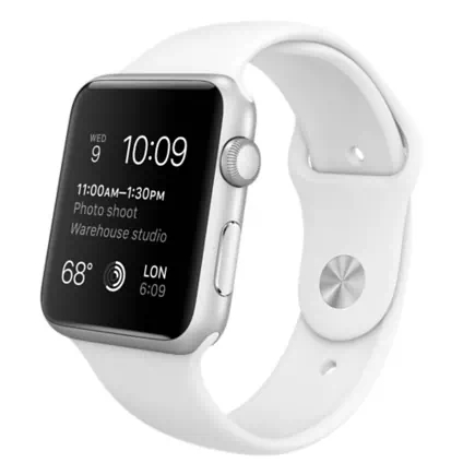42mm Silver Aluminum Case with White Sport Band 42mm Silver Aluminum Case with White Sport Band