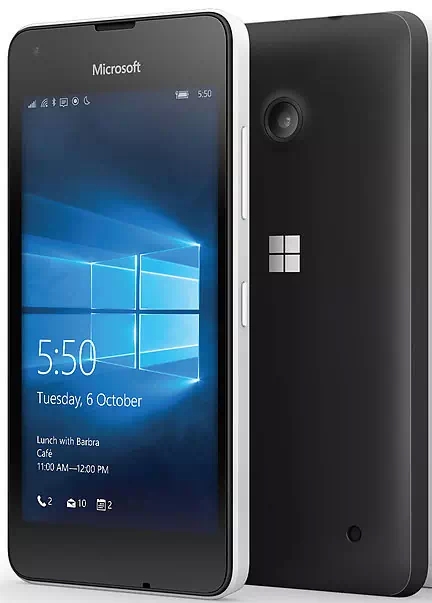 Microsoft Lunia 550 Front and back
