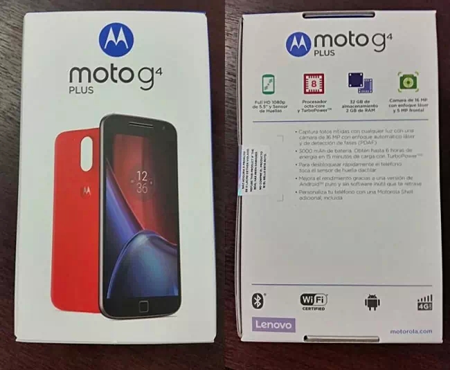 motorola Moto G4 Plus box motorola Moto G4 Plus box