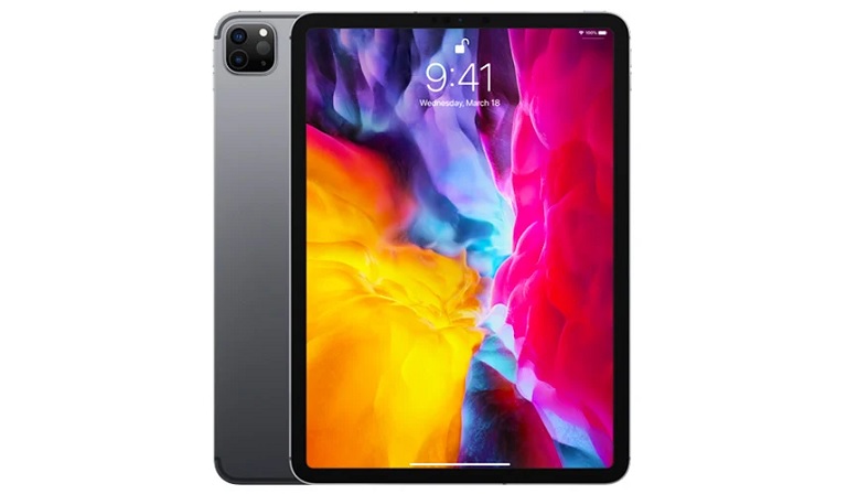 apple ipad pro 11 (2020) front & back views apple ipad pro 11 (2020) front & back views