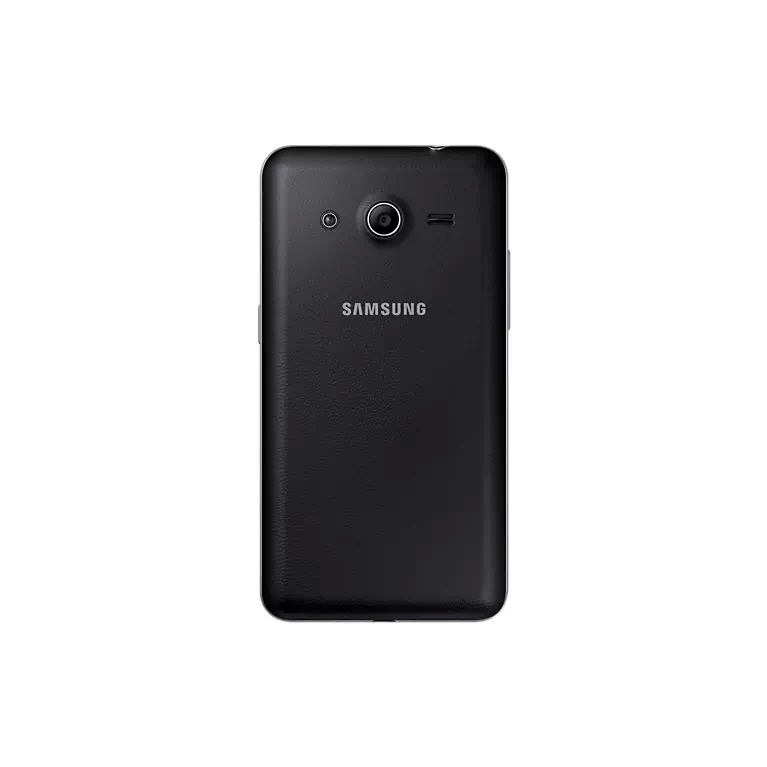 galaxy core 2 dual black vertical back view