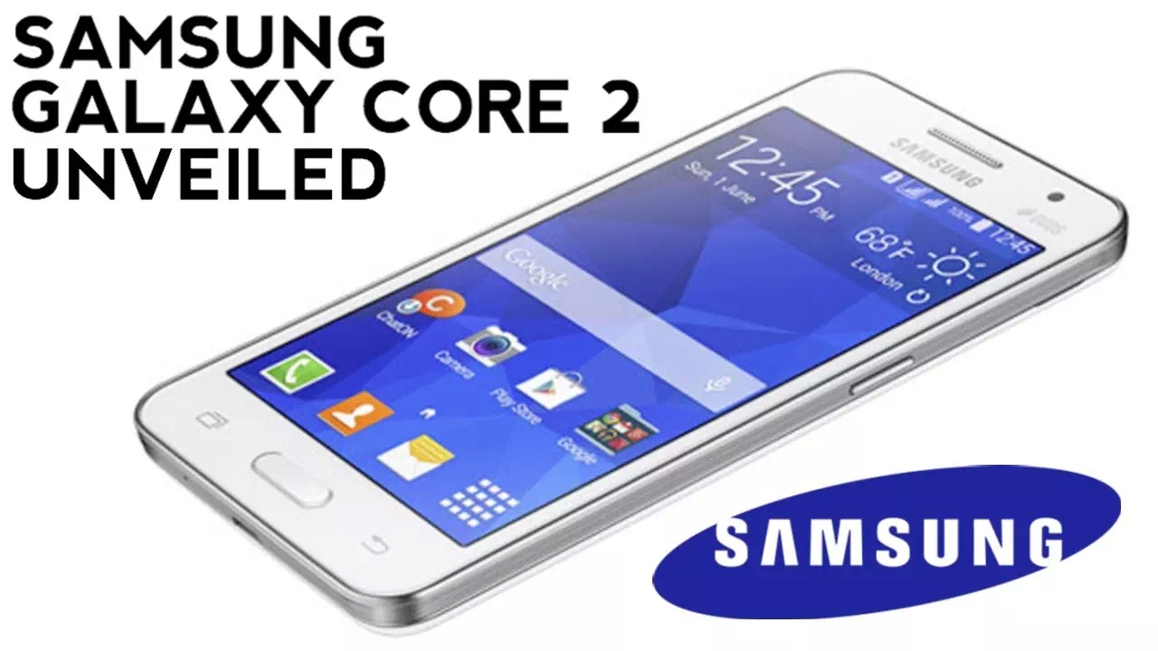 galaxy core 2 dual white horizontal top view 
