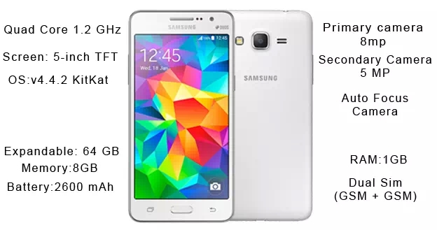 galaxy grand prime white vertical dimension view galaxy grand prime white vertical dimension view
