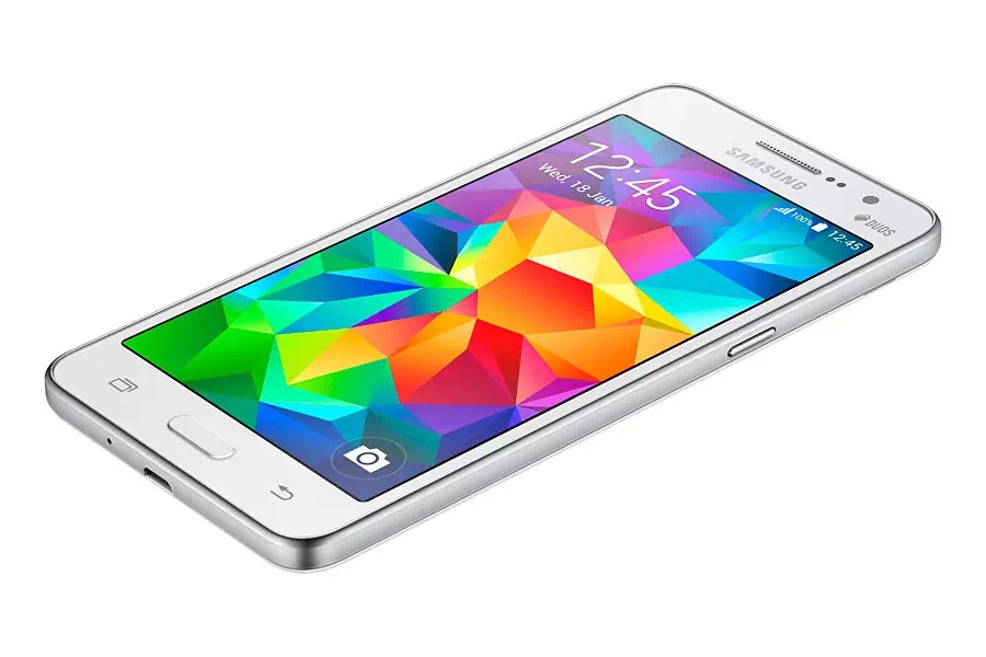 galaxy grand prime white horizontal front view galaxy grand prime white horizontal front view