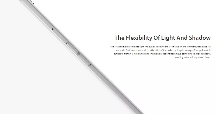 R7 lite white vertical thickness view